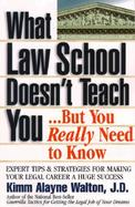 What Law School Doesn't Teach You...but You Really Need to Know Expert Tips & Strategies for Making Your Legal Career a Huge Success cover