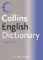 Collins Large Print Dictionary cover