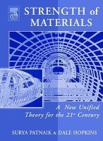 Strength of Materials- A New Unified Theory for the 21st Century cover