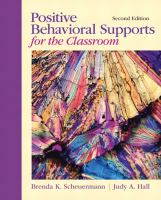 Positive Behavioral Support F/classroom cover