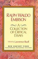 Ralph Waldo Emerson A Collection of Critical Essays cover