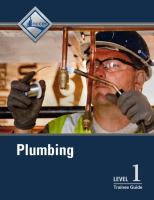 Plumbing Level 1 Trainee Guide cover