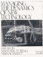 Managing the Dynamics of New Technology Issues in Manufacturing Management cover