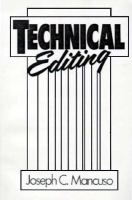 Technical Editing cover