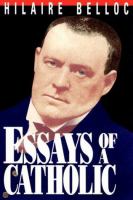 Essays of a Catholic cover