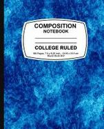 Composition Notebook : Blue Marble, College Ruled, Lined Composition Notebook cover
