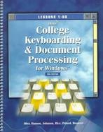 Gregg College Keybroading and Document Processing for Windows Lessons 1-60 cover