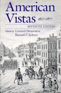 American Vistas 1607-1877 (volume1) cover