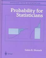 Probability for Statisticians cover