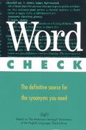 Word Check A Concise Thesaurus cover