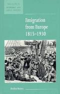 Emigration from Europe, 1815-1930 cover