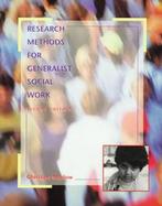 Research Methods F/generalist Social Work cover