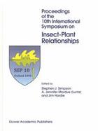 Proceedings of the 10th International Symposium on Insect-Plant Relationships cover