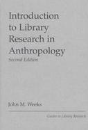 Introduction to Library Research in Anthropology cover