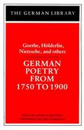 German Poetry from 1750 to 1900 (volume39) cover