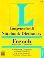 Notebook Dictionary French cover