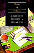 Forms of Address: A Guide for Business and Social Use cover