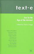 Text-e Text in the Age of the Internet cover