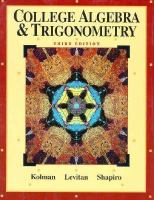 College Algebra & Trigonometry cover