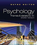 Psychology: Themes and Variations, Briefer Edition (with Concept Charts) cover