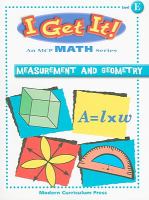 Measurement and Geometry, Level E: Student Workbook cover
