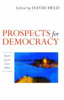 Prospects for Democracy North, South, East, West cover