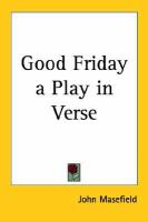 Good Friday a Play in Verse cover