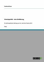 Chemiepolitik - eine Einführung cover