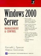 Windows 2000 Server Management and Control cover