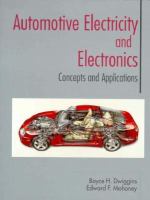 Automotive Electricity and Electronics: Concepts and Applications cover