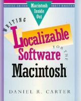 Writing Localizable Software for the Macintosh cover