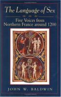The Language of Sex Five Voices from Northern France Around 1200 cover
