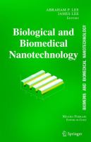 Biological and Biomedical Nanotechnology  (volume1) cover
