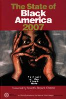 The State of Black America 2007 : Portrait of the Black Male with a Foreword by Barack Obama cover