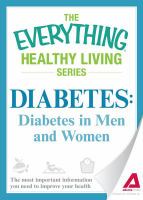 Diabetes: Diabetes in Men and Women cover