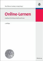 Online-Lernen : Planung, Realisation, Anwendung und Evaluation Von Lehr- und Lernprozessen Online cover