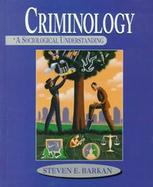 Criminology:sociological Understanding cover