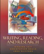 Writing, Reading, and Research cover