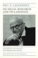 On Social Research and Its Language cover