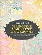 Springtime Marbleized Giftwrap Paper/Four Different Designs on Four 18