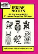 Indian Motifs 37 Black-And-White Pressure-Sensitive Stickers cover