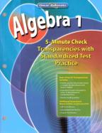 Algebra 1 - 5-Minute Check Transparencies with Standardized Test Practice cover