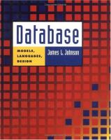 Database Models, Languages, Design cover