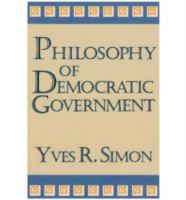 Philosophy of Democratic Government cover