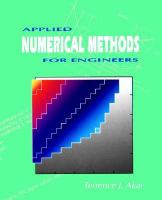 Applied Numerical Methods for Engineers cover