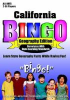 California Bingo Geography Edition cover