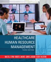 Healthcare Human Resource Management cover