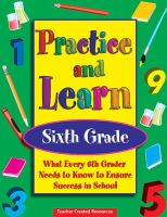 Practice & Learn 6th Grade cover