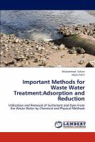 Important Methods for Waste Water Treatment : Adsorption and Reduction cover