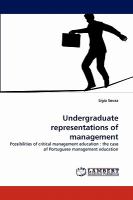 Undergraduate Representations of Management cover
